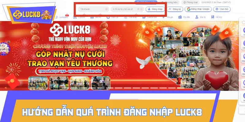 Quy trình thực hiện đăng nhập LUCK8 nhanh chóng với 1S